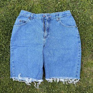 Vintage Lee Long Denim Shorts Size 12